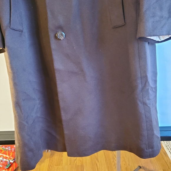 PRONTOMODA MEN'S SINGLE BREASTED FULL LENGTH TOP COAT CASHMERE LAMB WOOL SIZE 48 - Picture 4 of 16